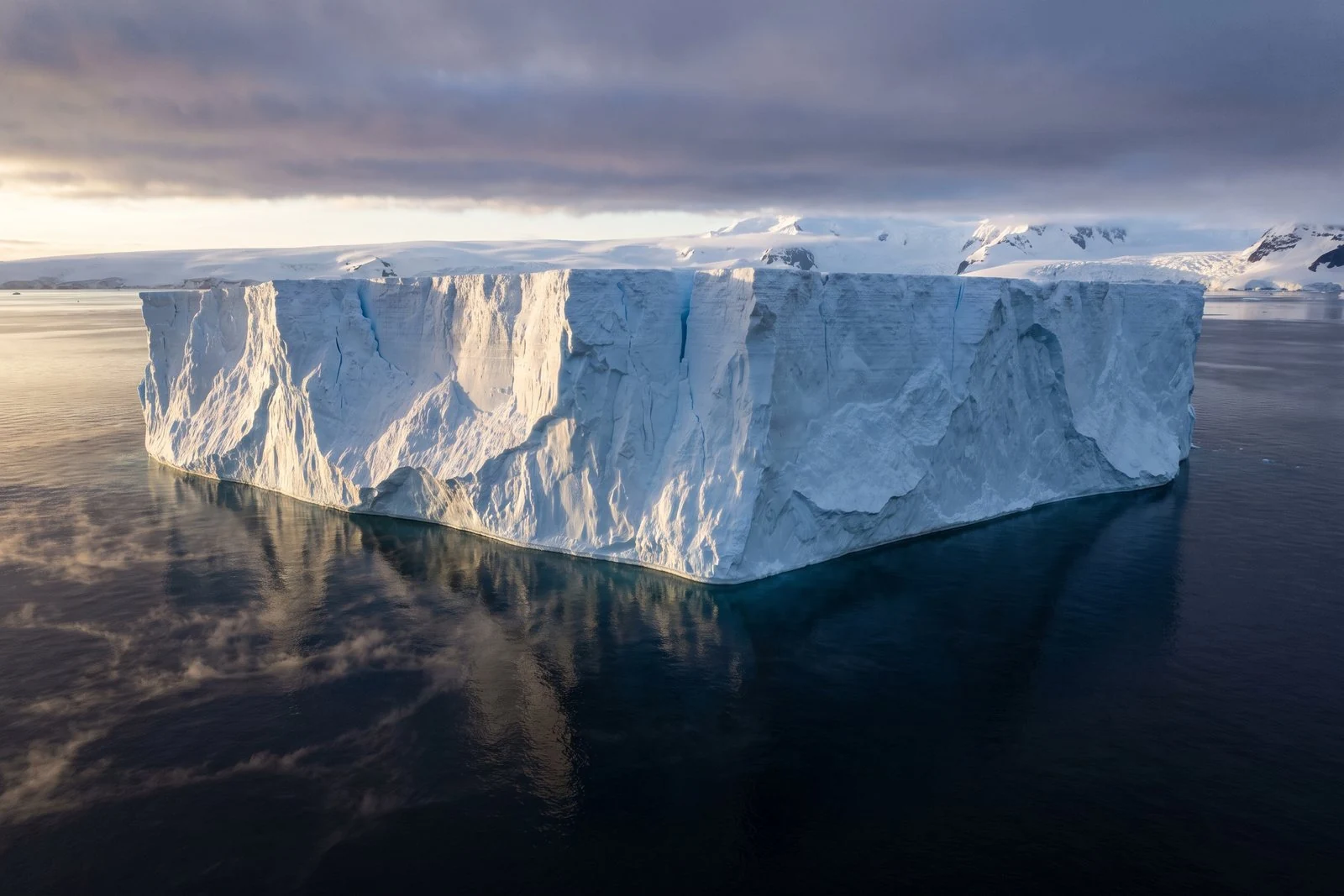 A tabular iceberg in Antarctic waters