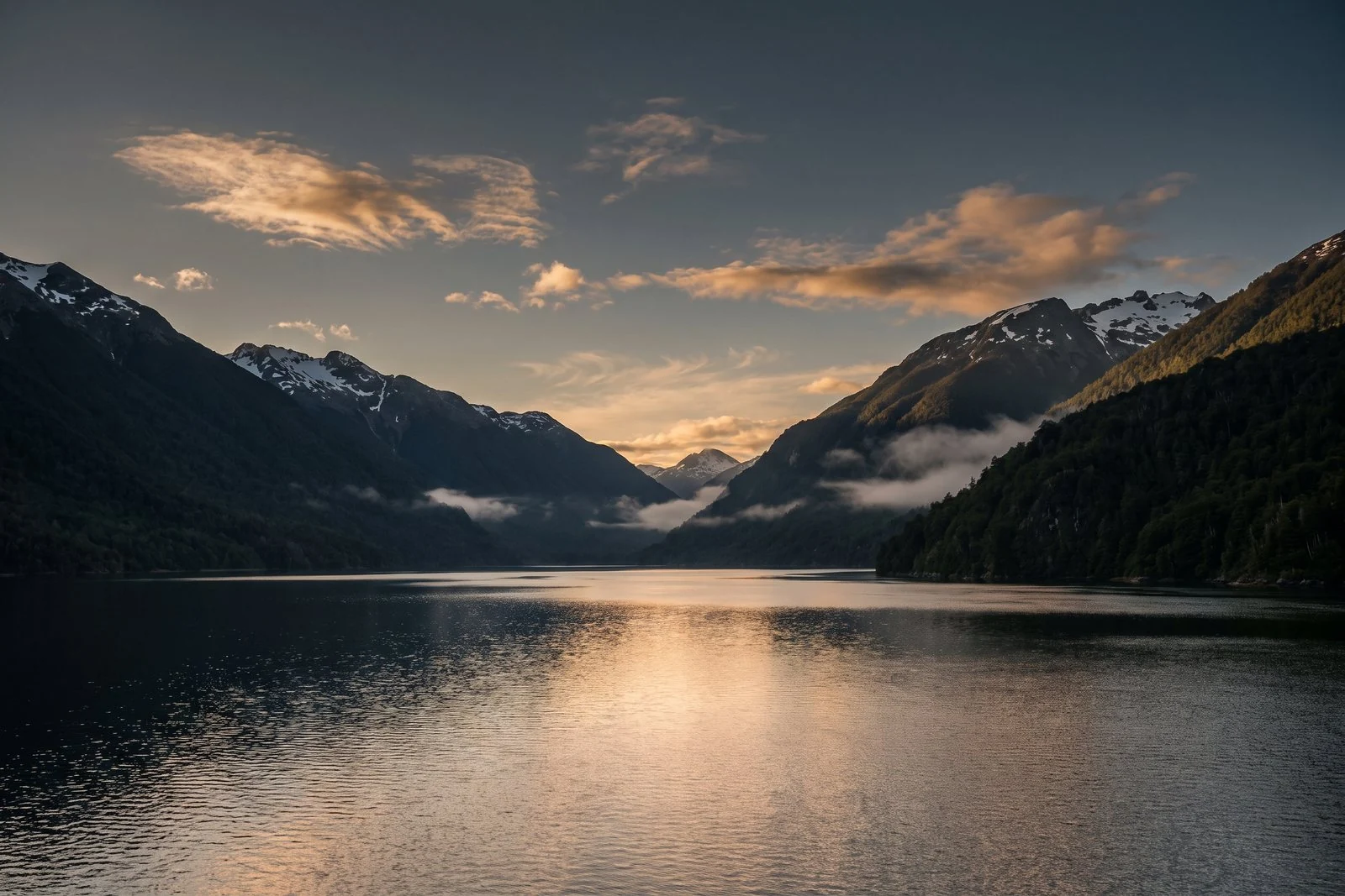 Evening light in the Beagle Channel