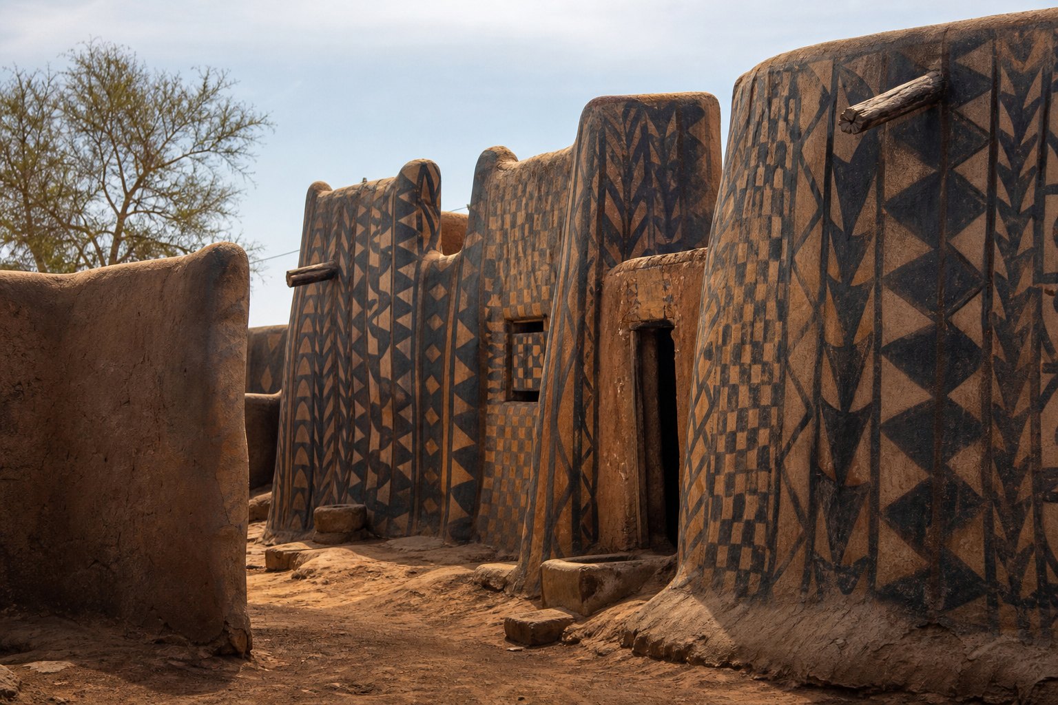Burkina Tiebele Walls