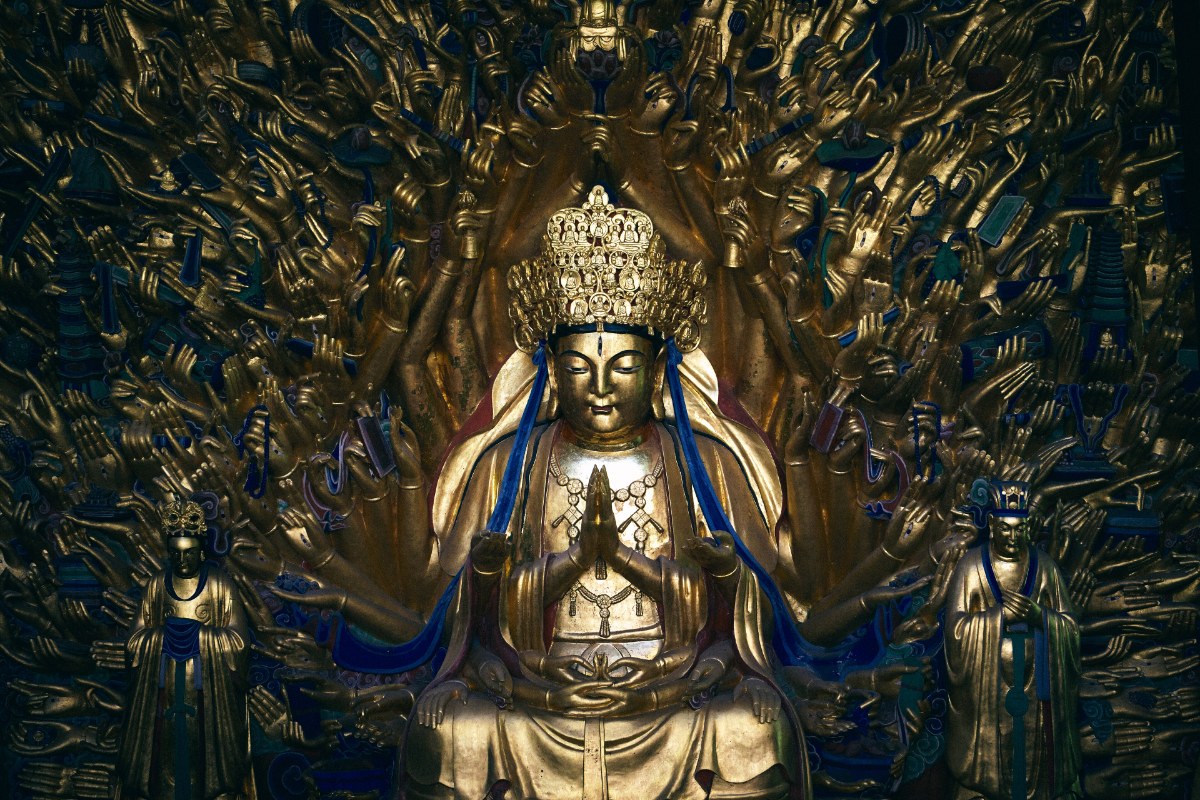 The Thousand-Hand Avalokiteshvara relief at Baodingshan in the Dazu Rock Carvings