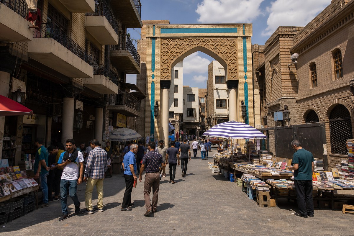 Mutanabbi Street book market, Baghdad, Iraq