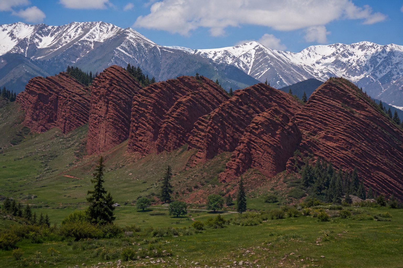 Kyrgyzstan Jeti Oguz Seven Bulls Red Rocks