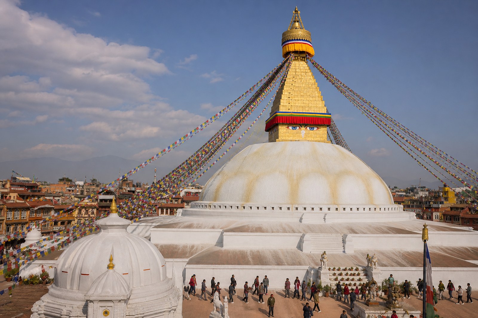 Boudhanath Stupa in Kathmandu, Nepal