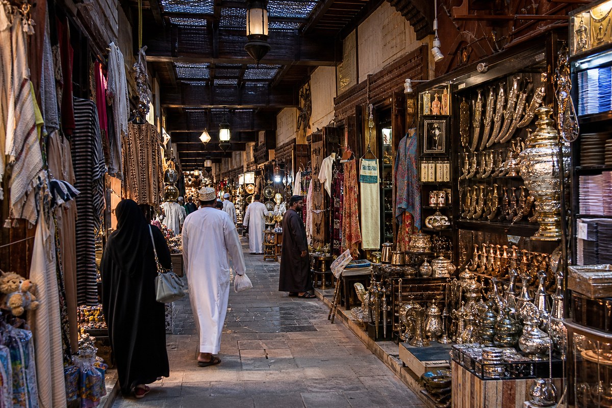 Mutrah Souq in Muscat, Oman