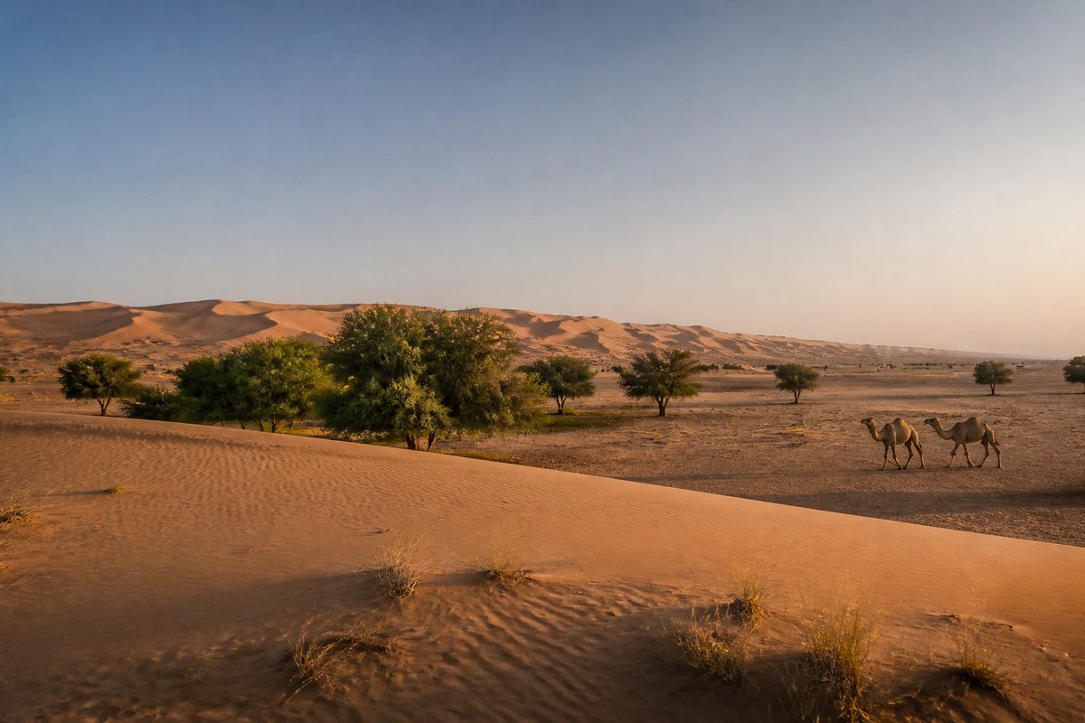 The dunes of the Wahiba Sands, Oman