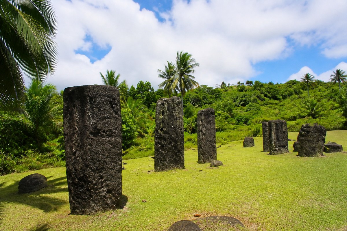 The Badrulchau basalt monoliths on Babeldaob, Palau