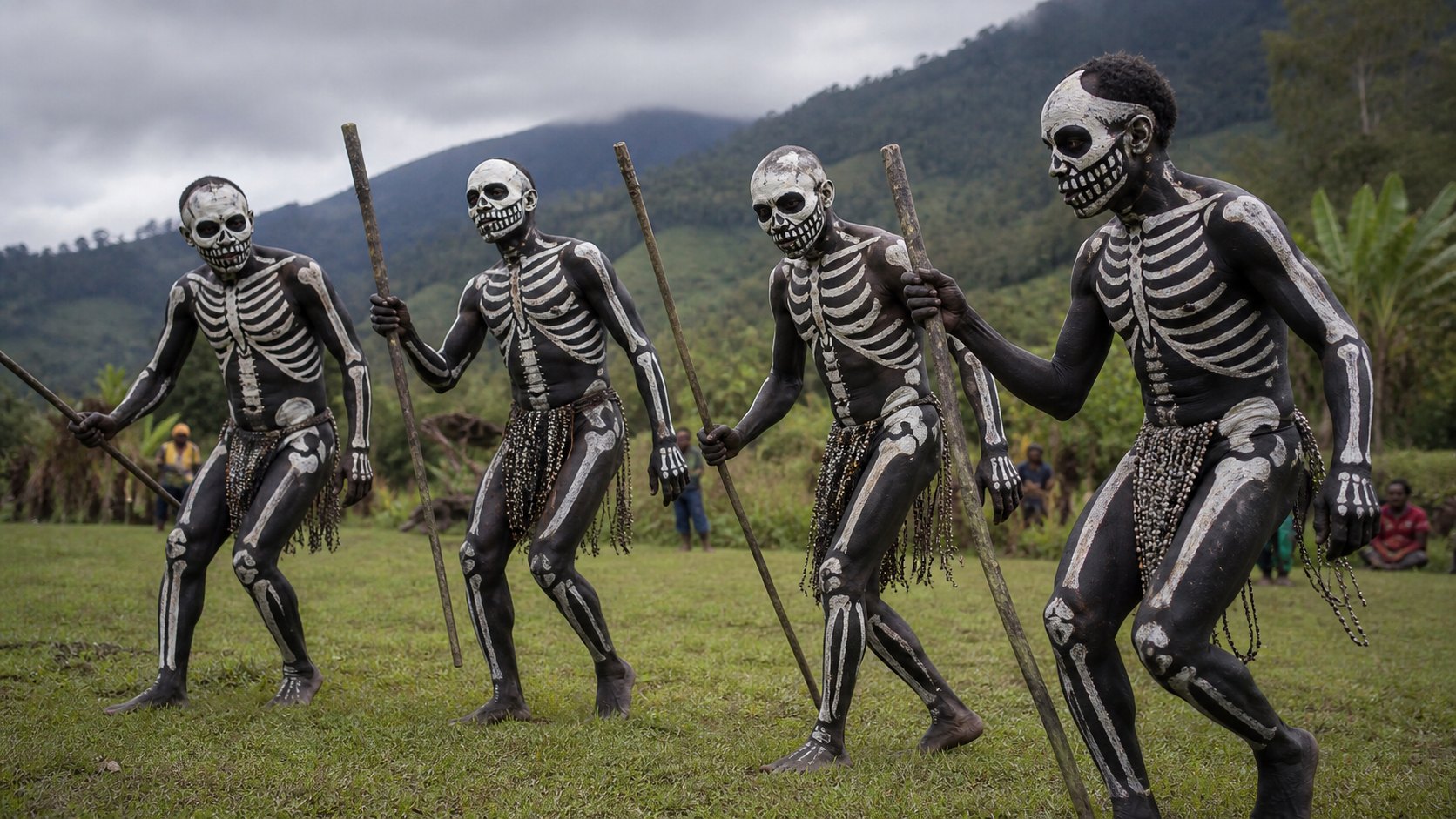 Papua Simbu Skeleton Dancers
