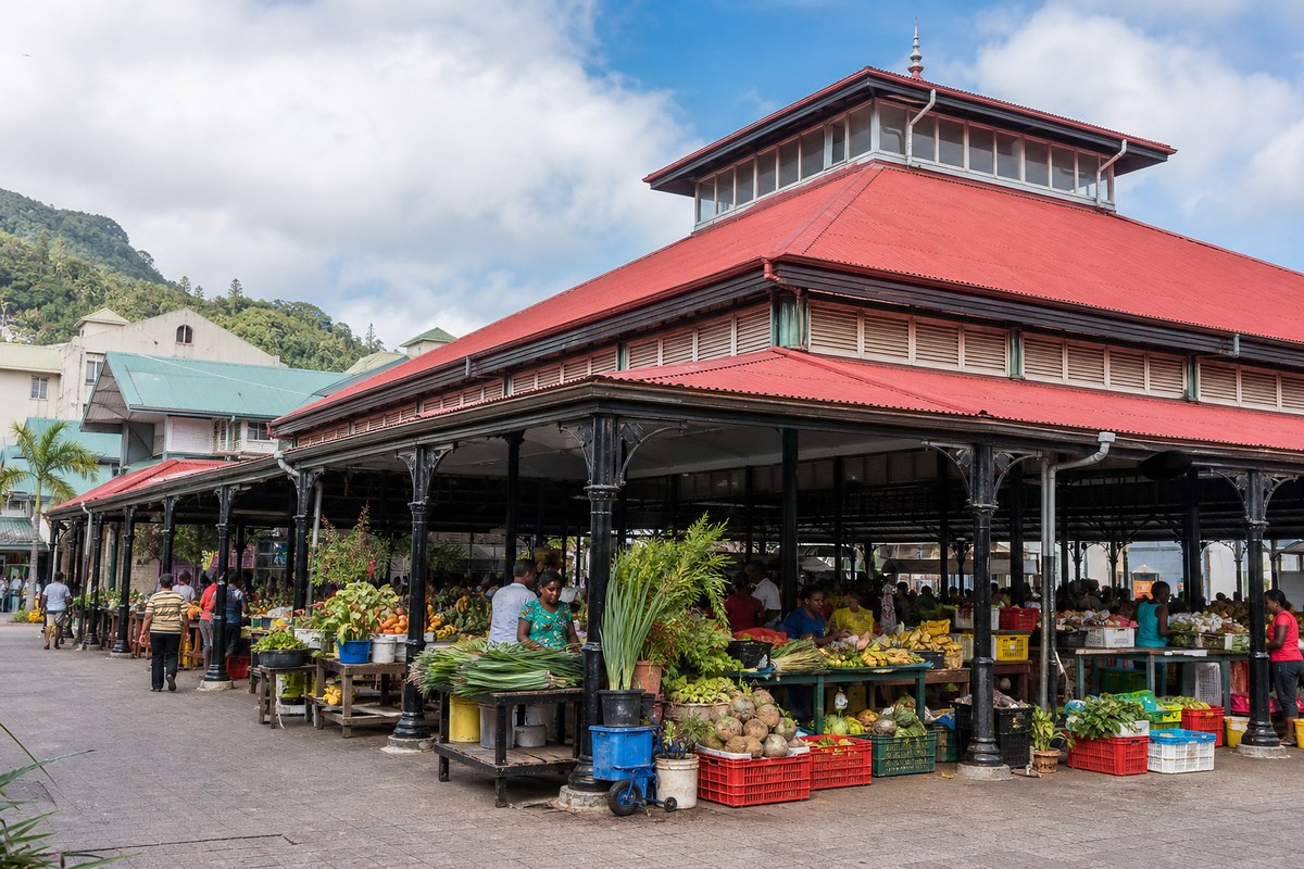 The Sir Selwyn Selwyn-Clarke market in Victoria, Seychelles