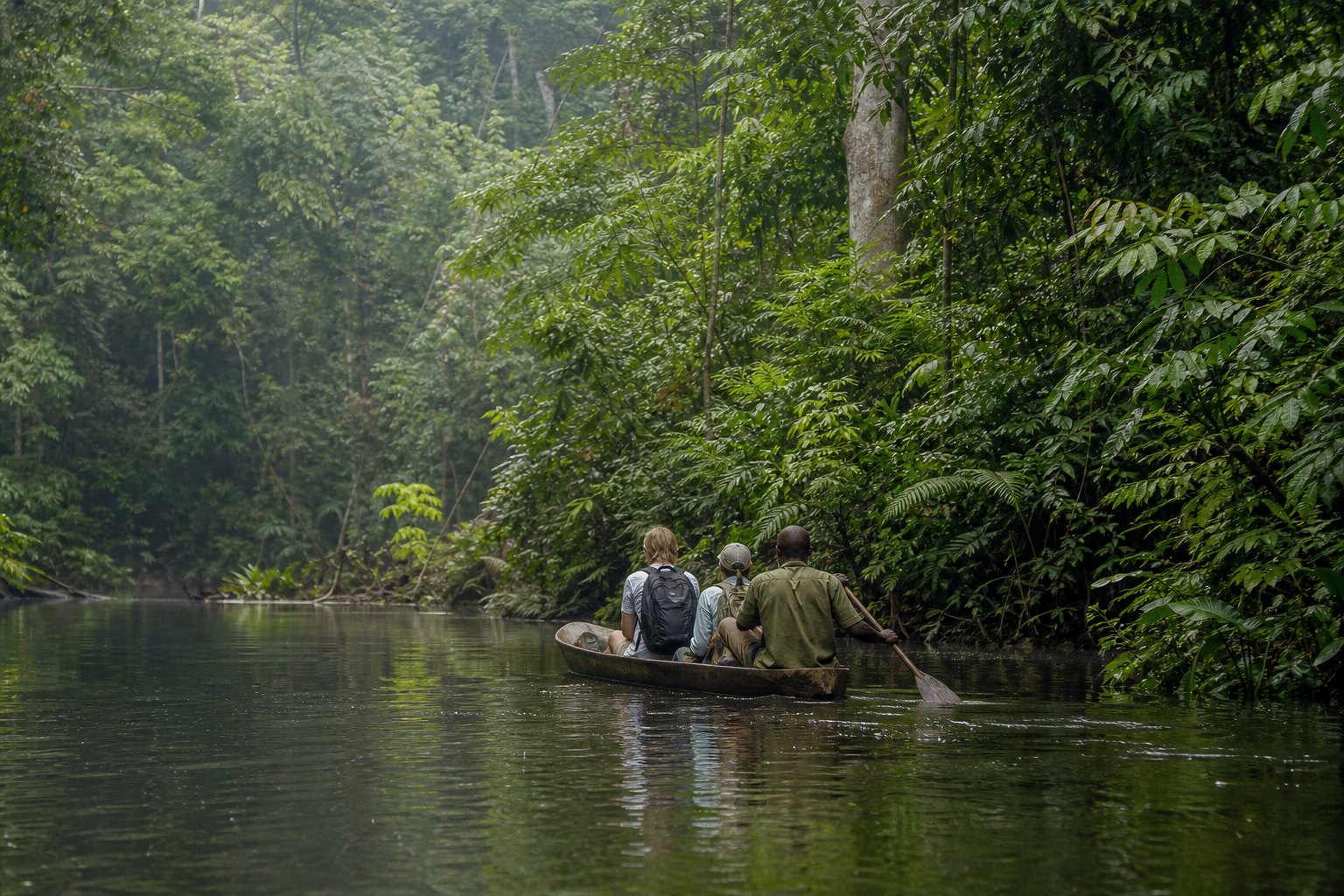 Sierra Leone Tiwai Canoe