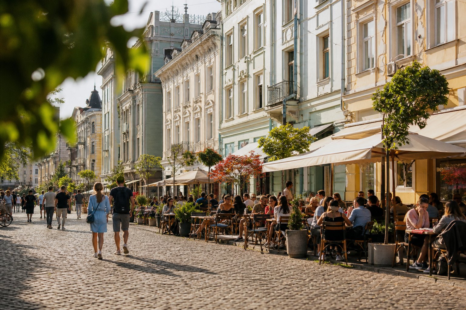 Ukraine Kyiv Podil Cafes