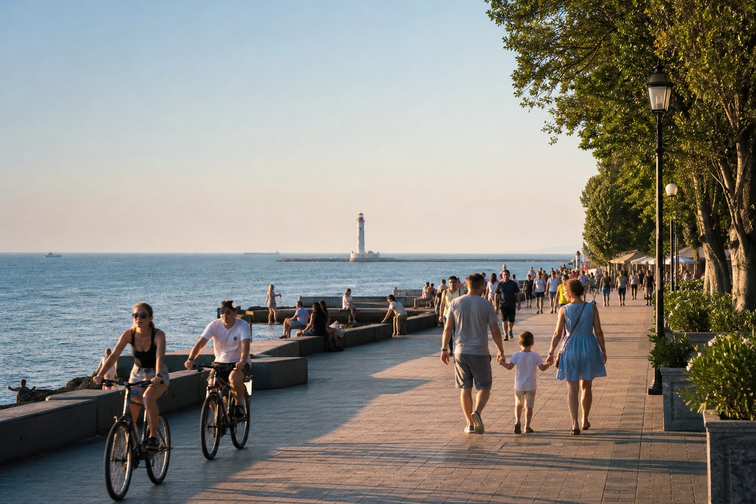 Ukraine Odesa Seaside Promenade