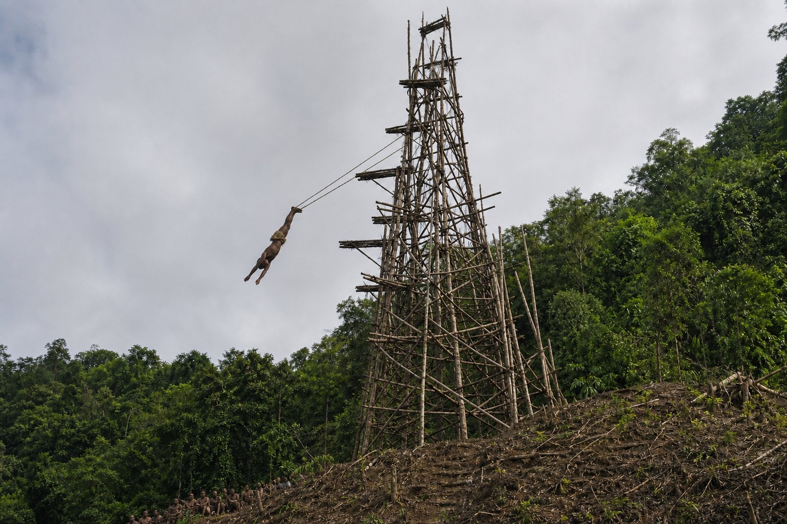 Vanuatu Pentecost Naghol Land Diving Tower