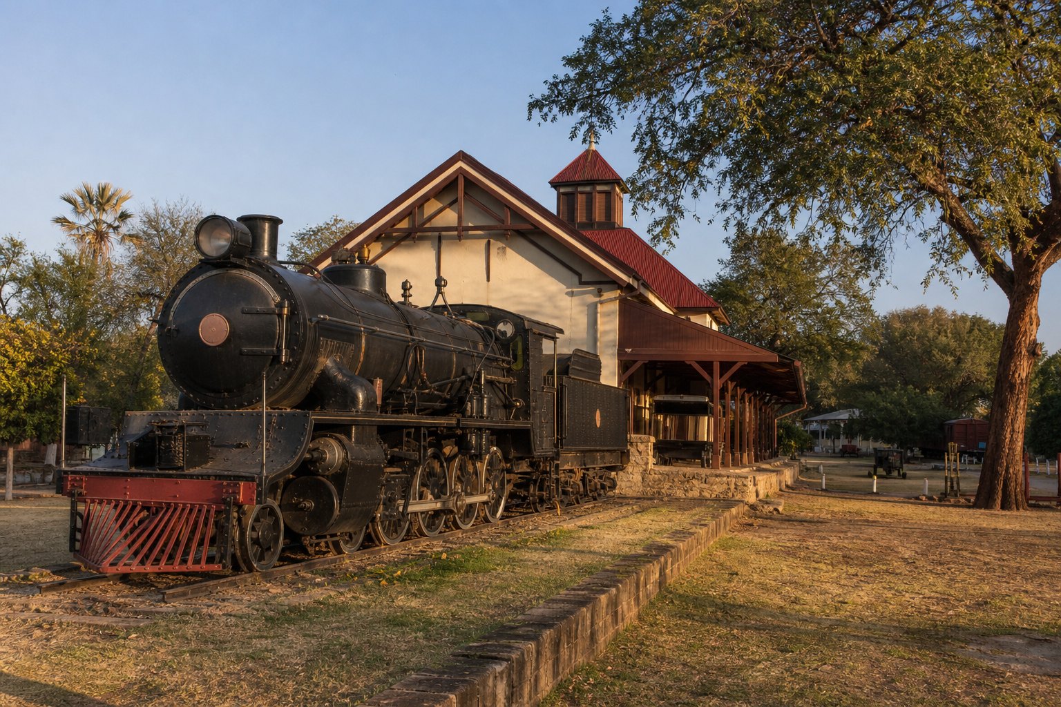 Zambia Livingstone Railway Museum Steam Locomotive
