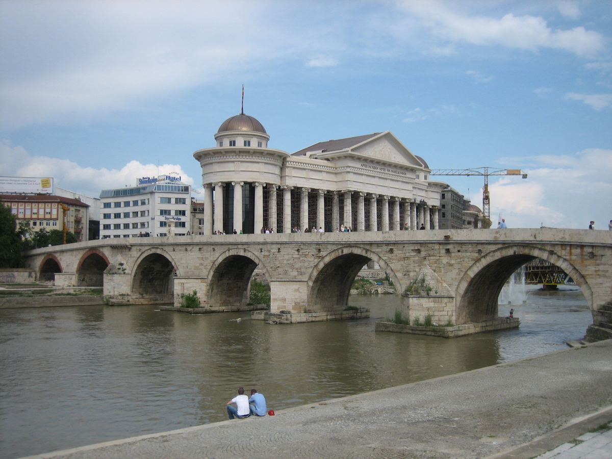 The Ottoman Stone Bridge of Skopje, North Macedonia