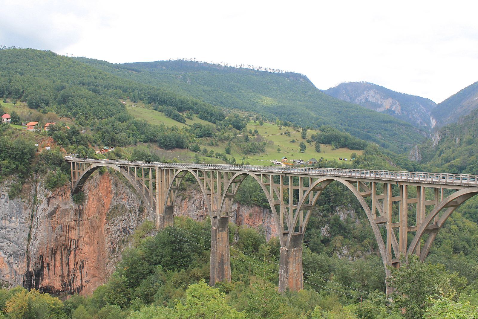 The Đurđevića Tara Bridge over the Tara River Canyon, Montenegro