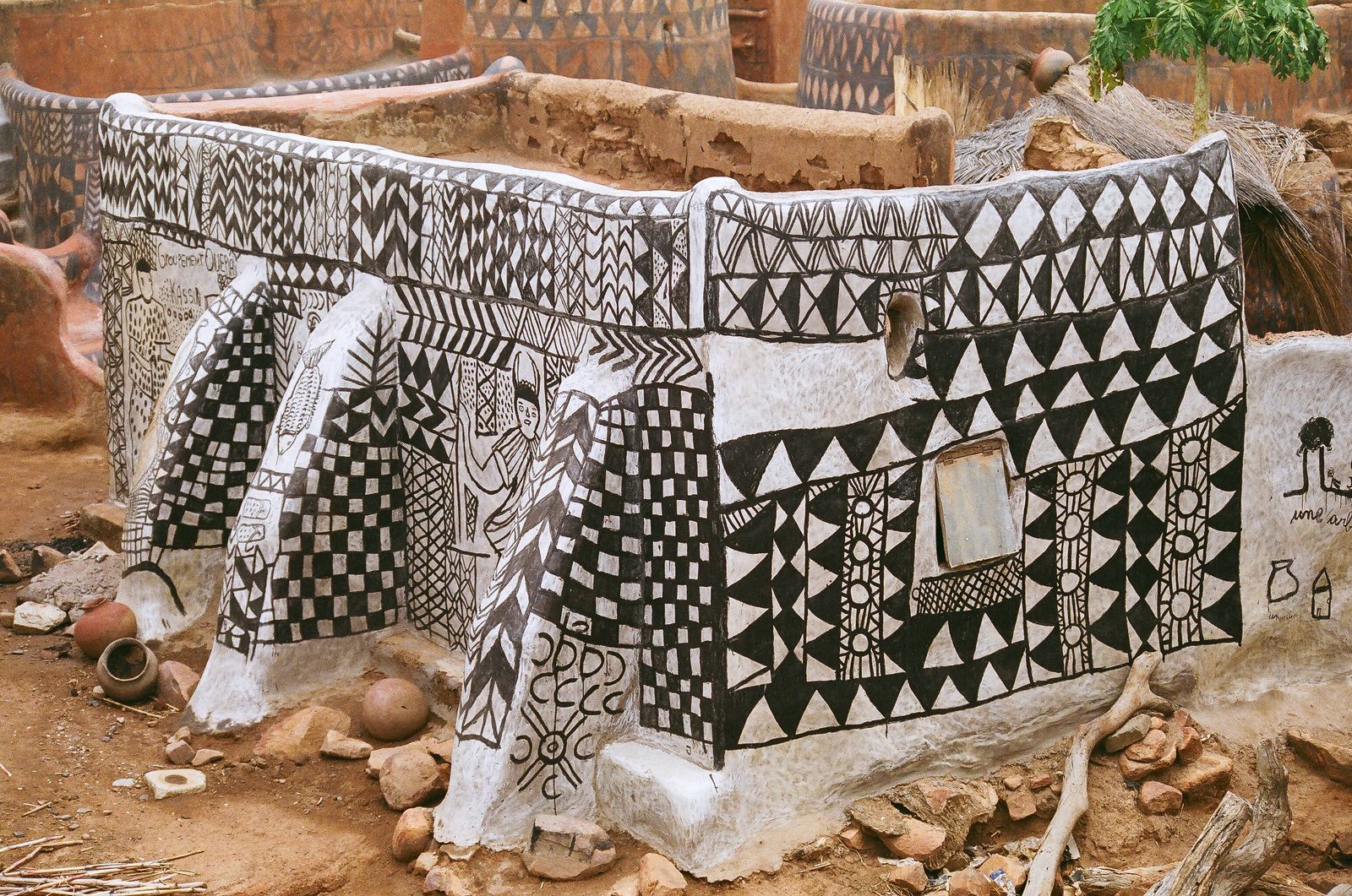 The painted royal houses of Tiébélé, Burkina Faso