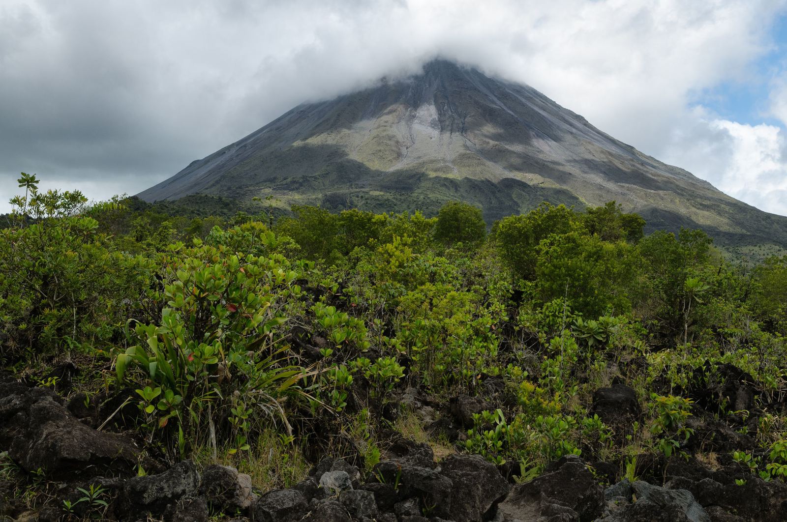 Arenal Volcano rising over the rainforest, Costa Rica