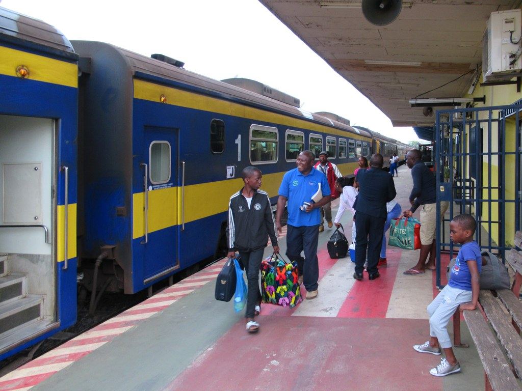 The Trans-Gabon railway running through the forest
