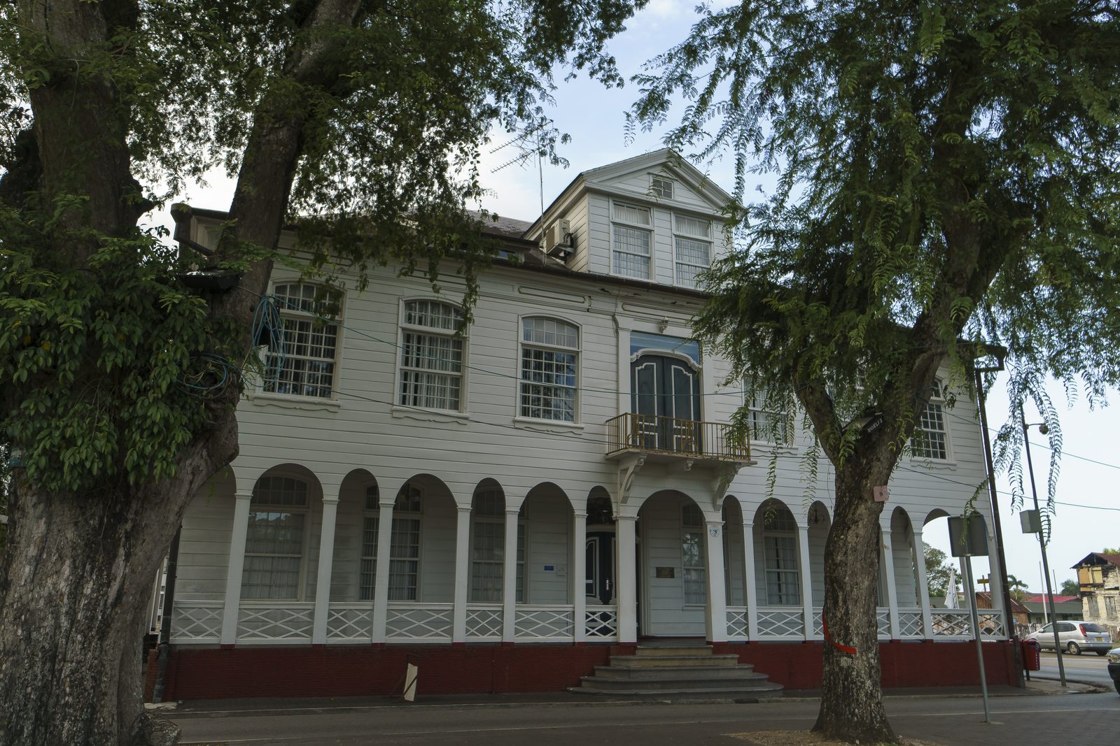Dutch colonial wooden architecture in UNESCO-listed Paramaribo, Suriname