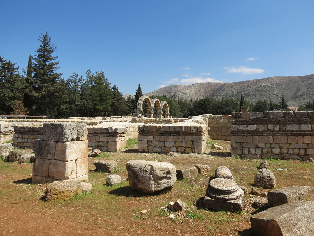 The Umayyad arcades of Anjar, Lebanon