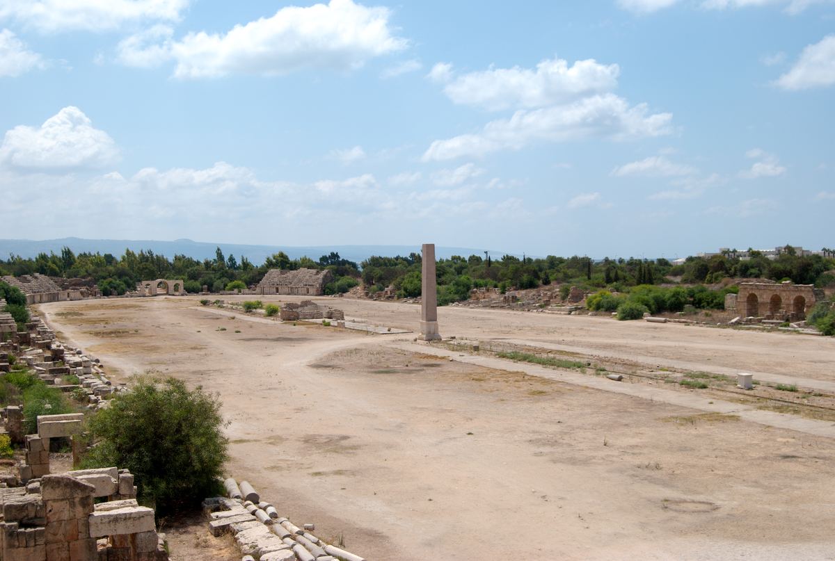 The Roman hippodrome of Tyre, Lebanon