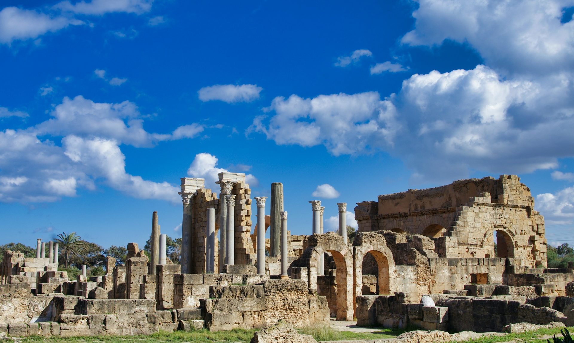 Roman ruins at Leptis Magna, Libya