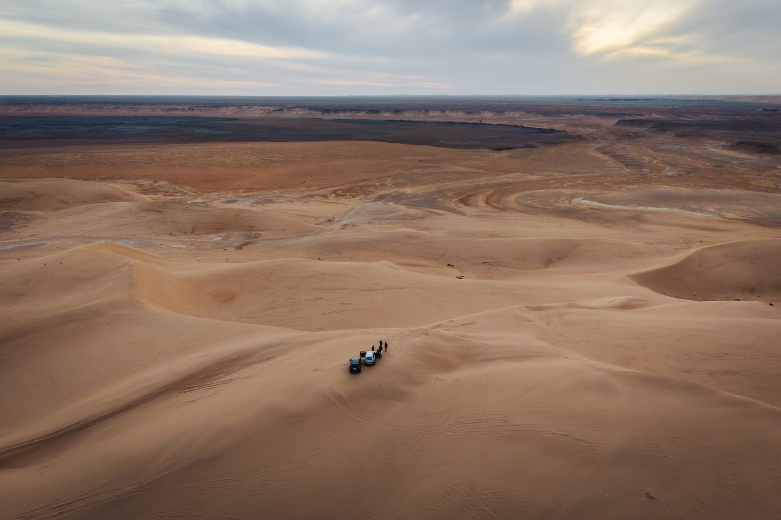 Sahara dunes at dawn, Libya
