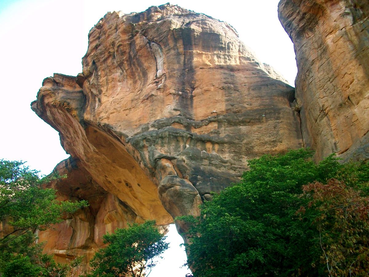 The sandstone cliffs of the Mandé country at Siby, Mali