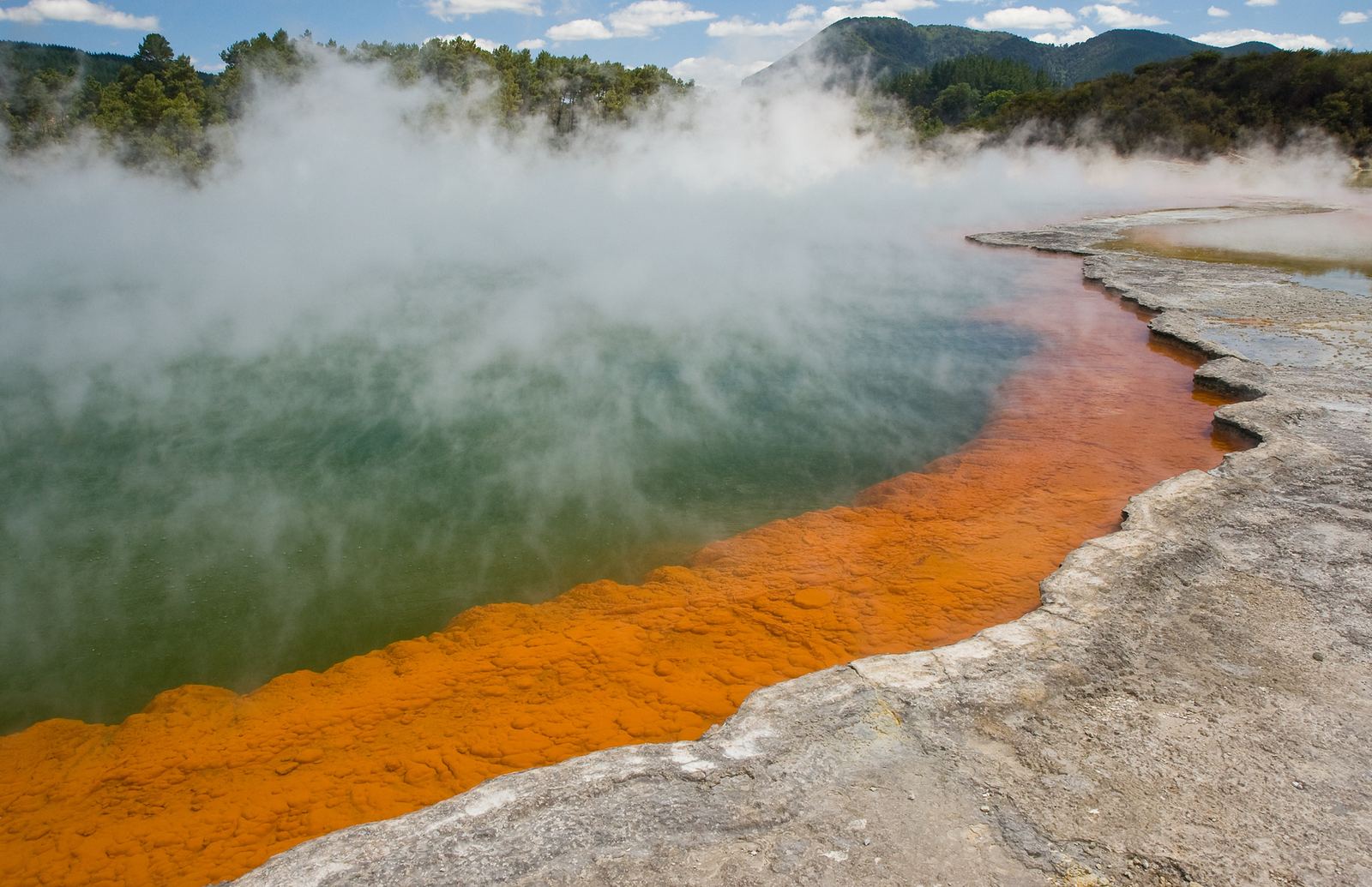The Champagne Pool at Wai-O-Tapu, Rotorua, New Zealand