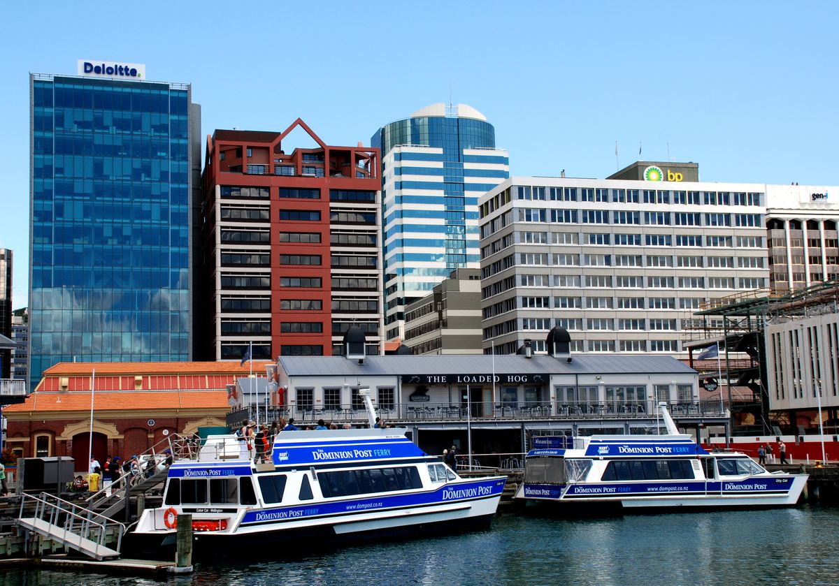 Wellington and its harbour, New Zealand