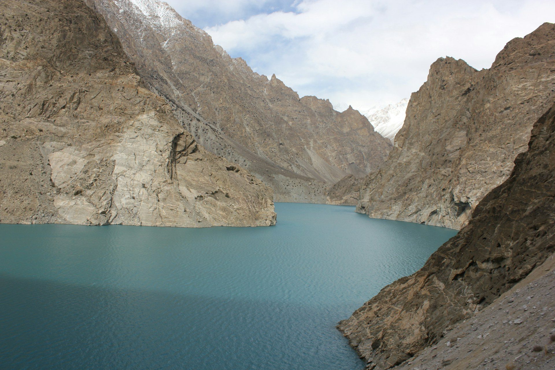 Attabad Lake turquoise glacier-fed lake, Karakoram Pakistan