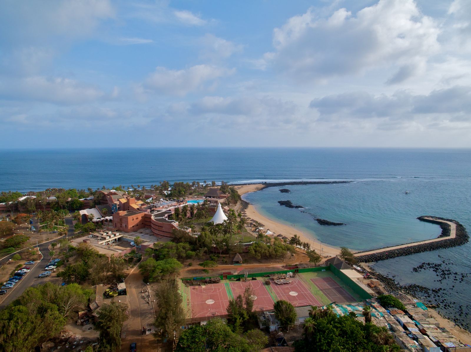 The Atlantic coast of Dakar at Pointe des Almadies, Senegal