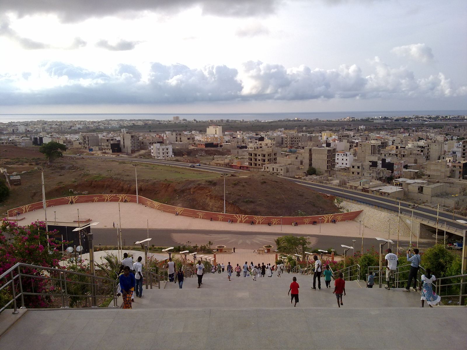 Dakar from the monument steps