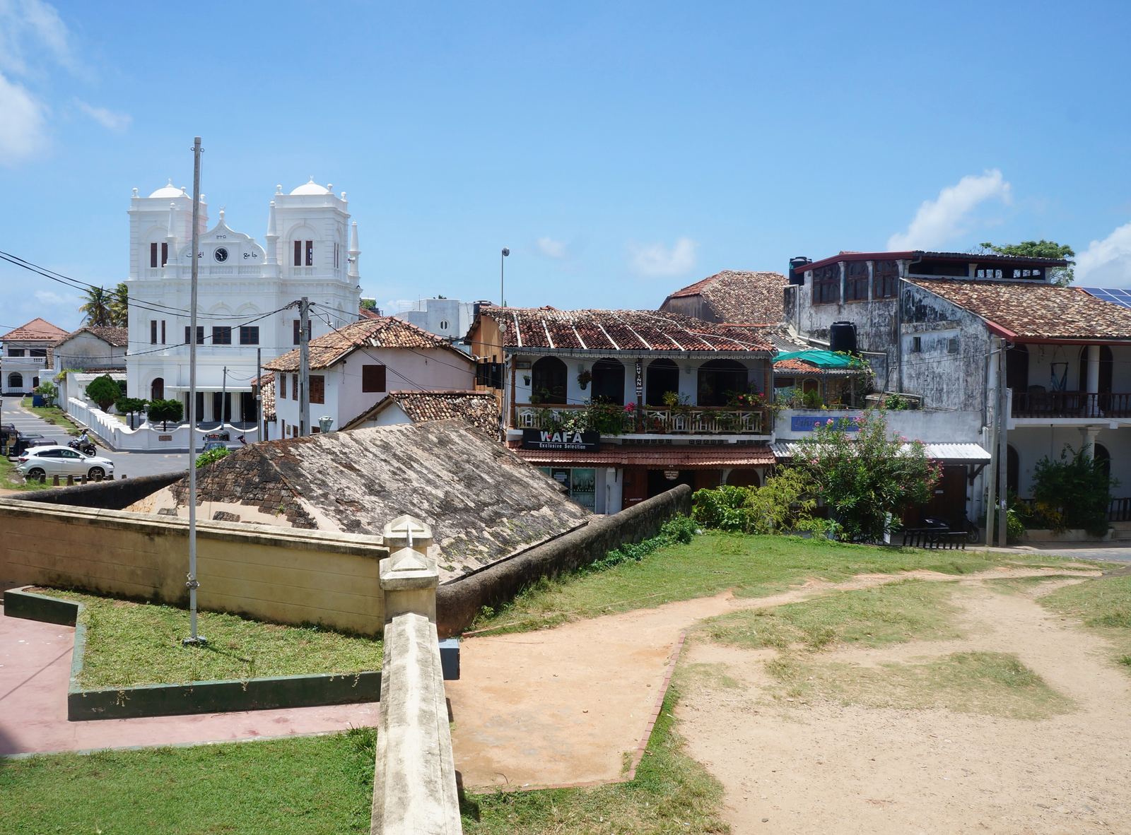 Inside the walls of Galle Fort