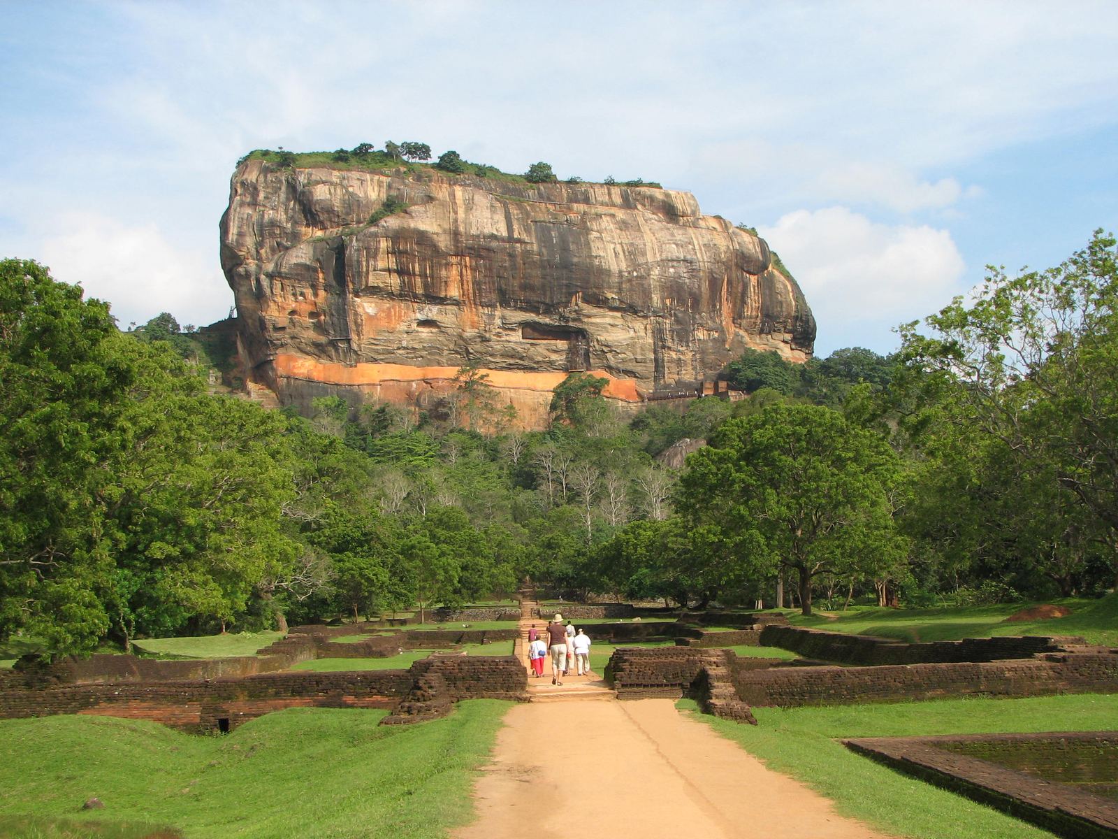 Sigiriya rock fortress rising from the jungle, Sri Lanka