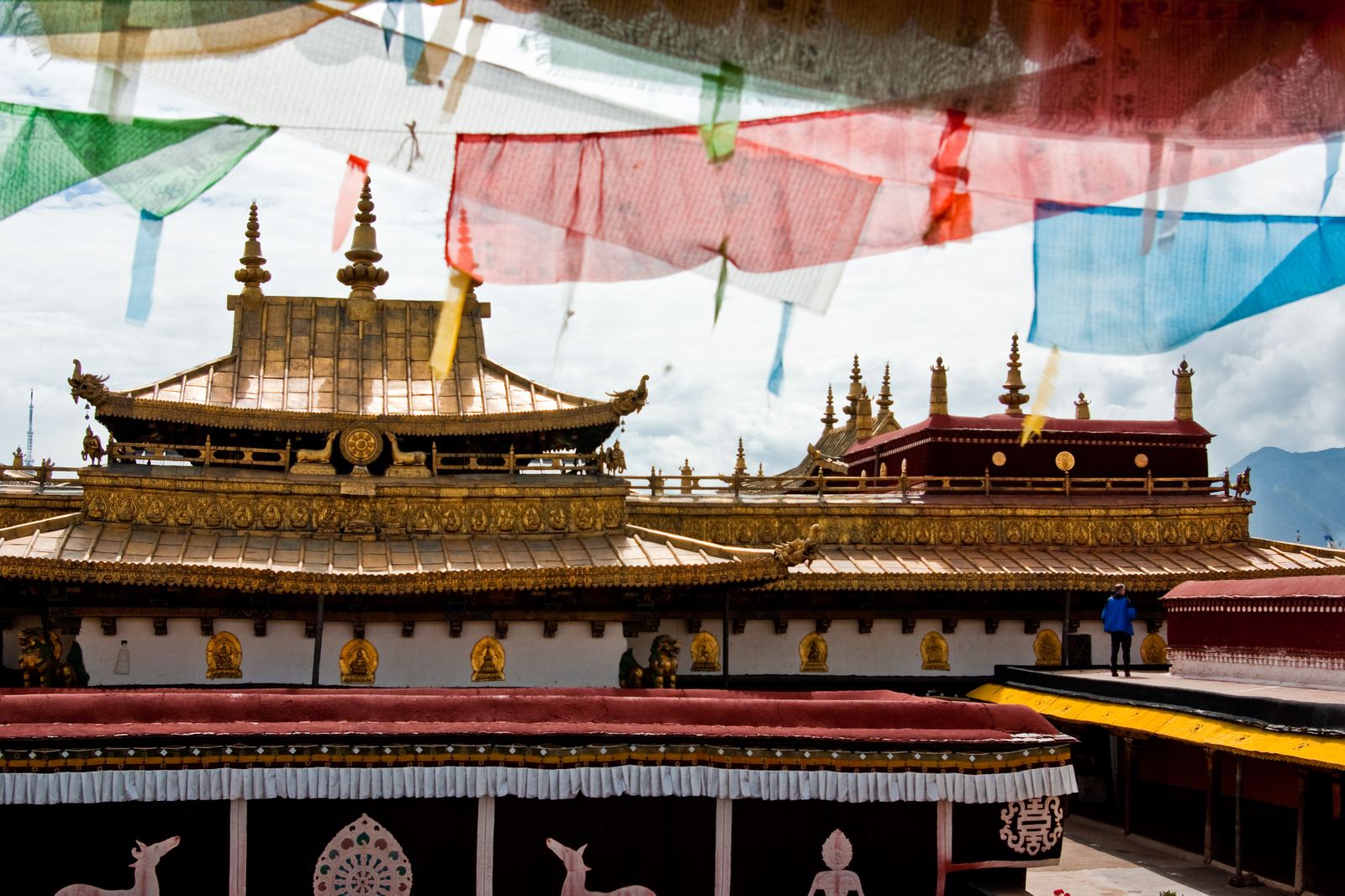 The Jokhang Temple and Barkhor square in Lhasa, Tibet