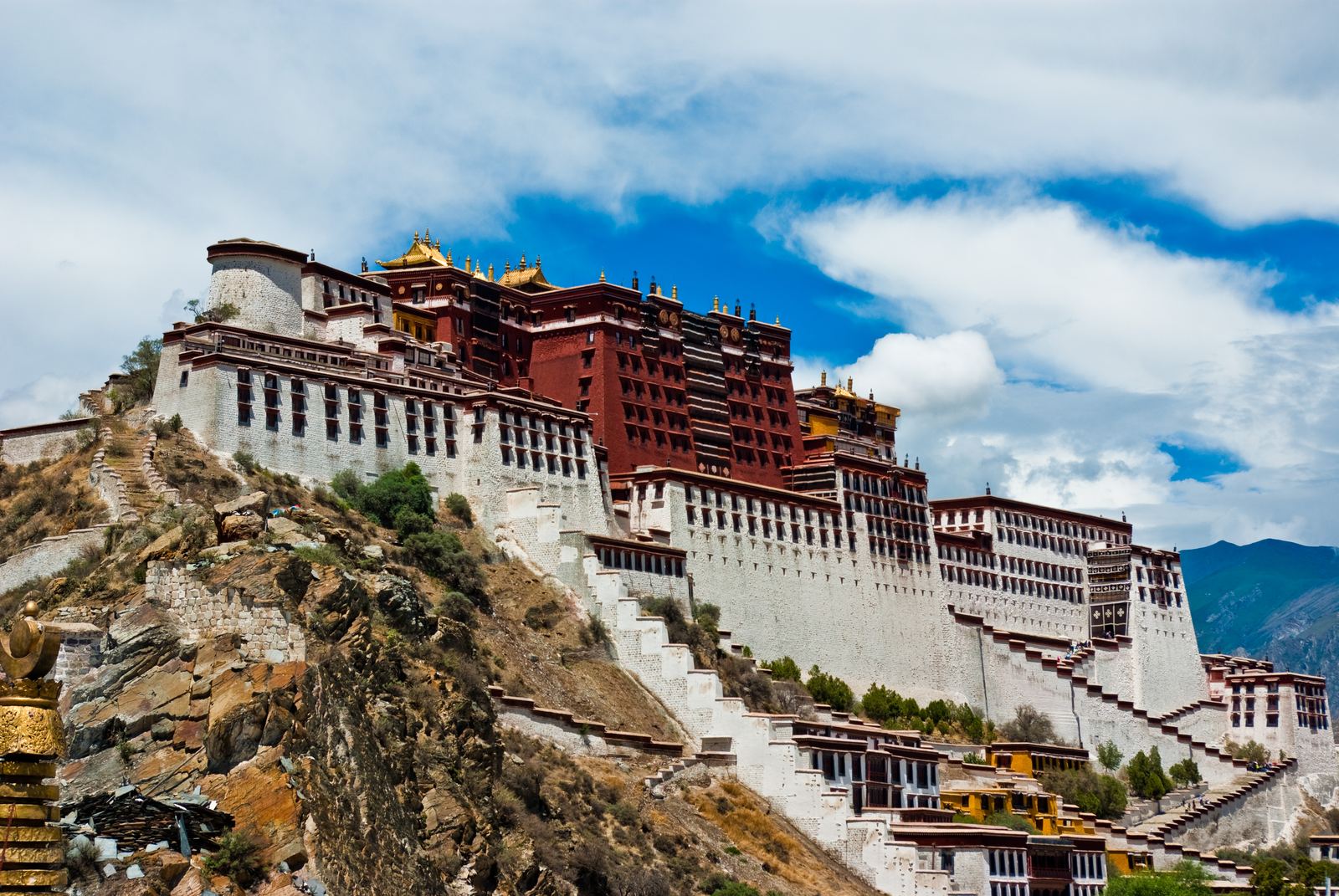 The Potala Palace rising over Lhasa, Tibet