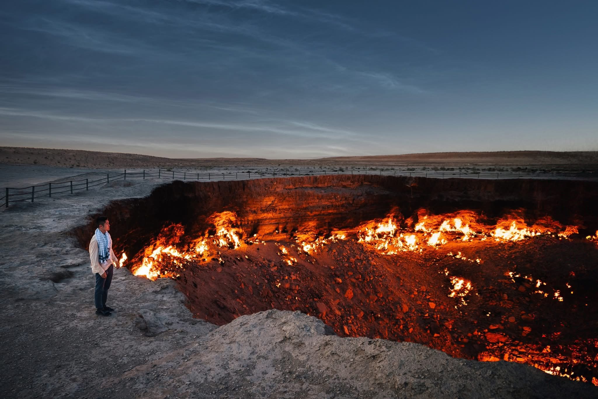 The Darvaza Gas Crater, Turkmenistan