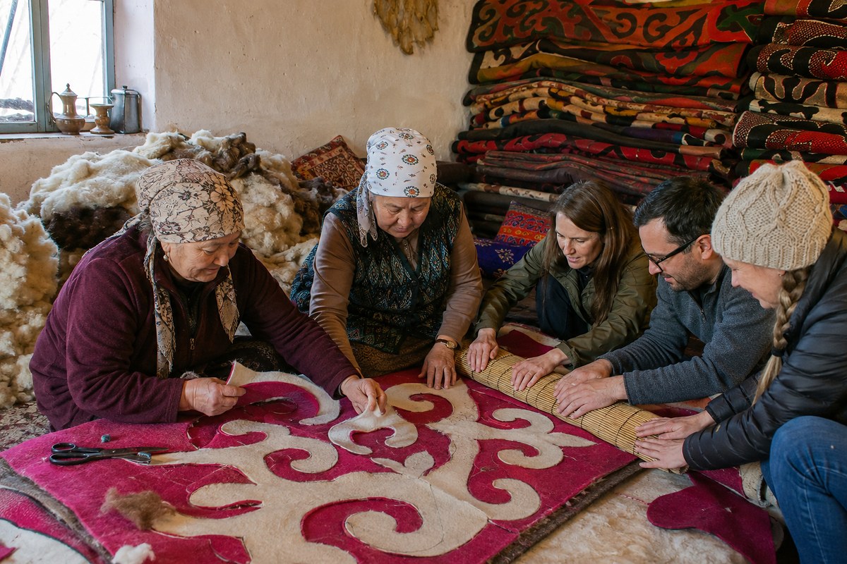Kochkor felt-making · Bishkek