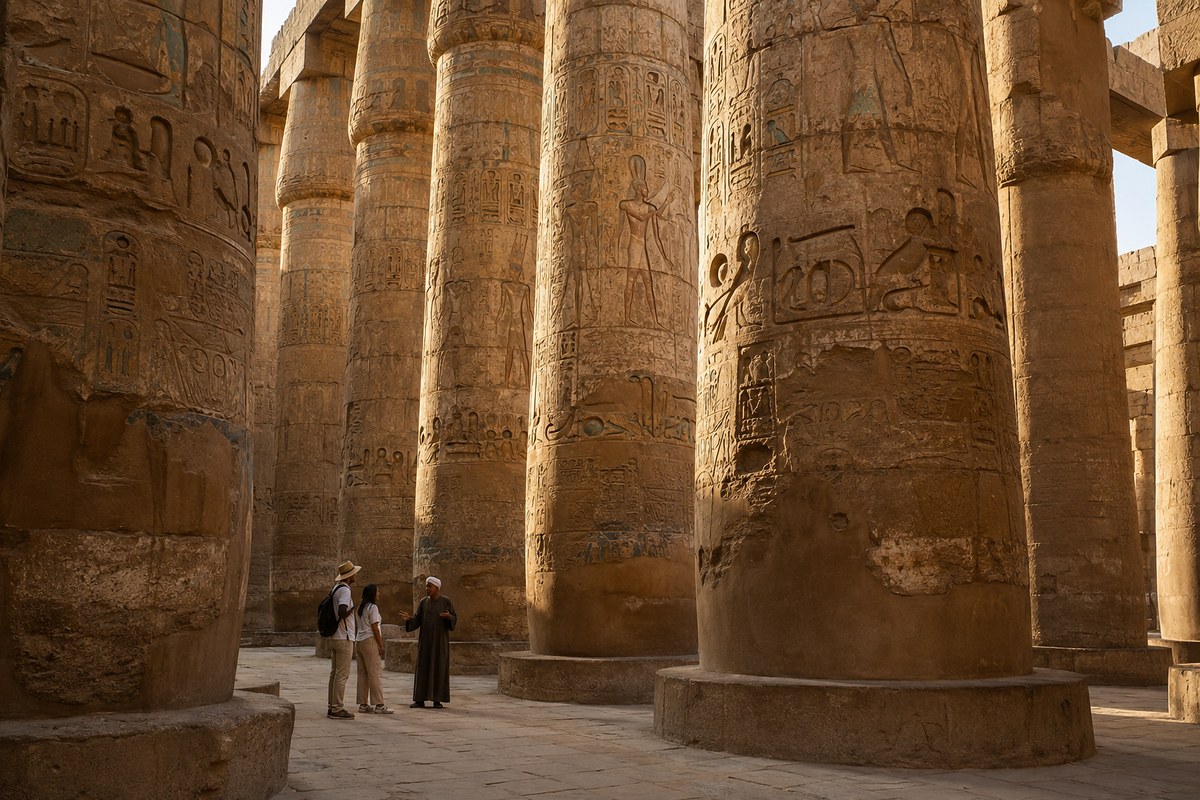 Drive South to Luxor · Karnak