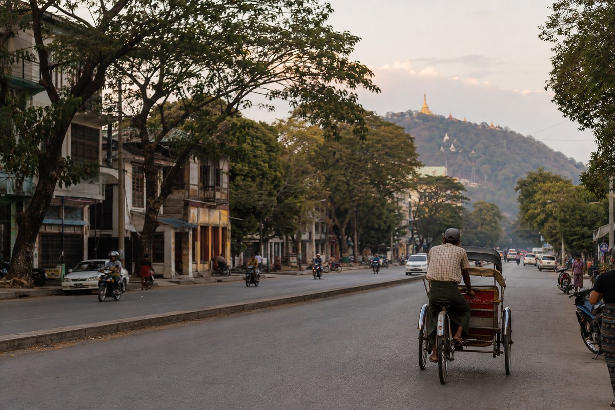 Arrival in Mandalay