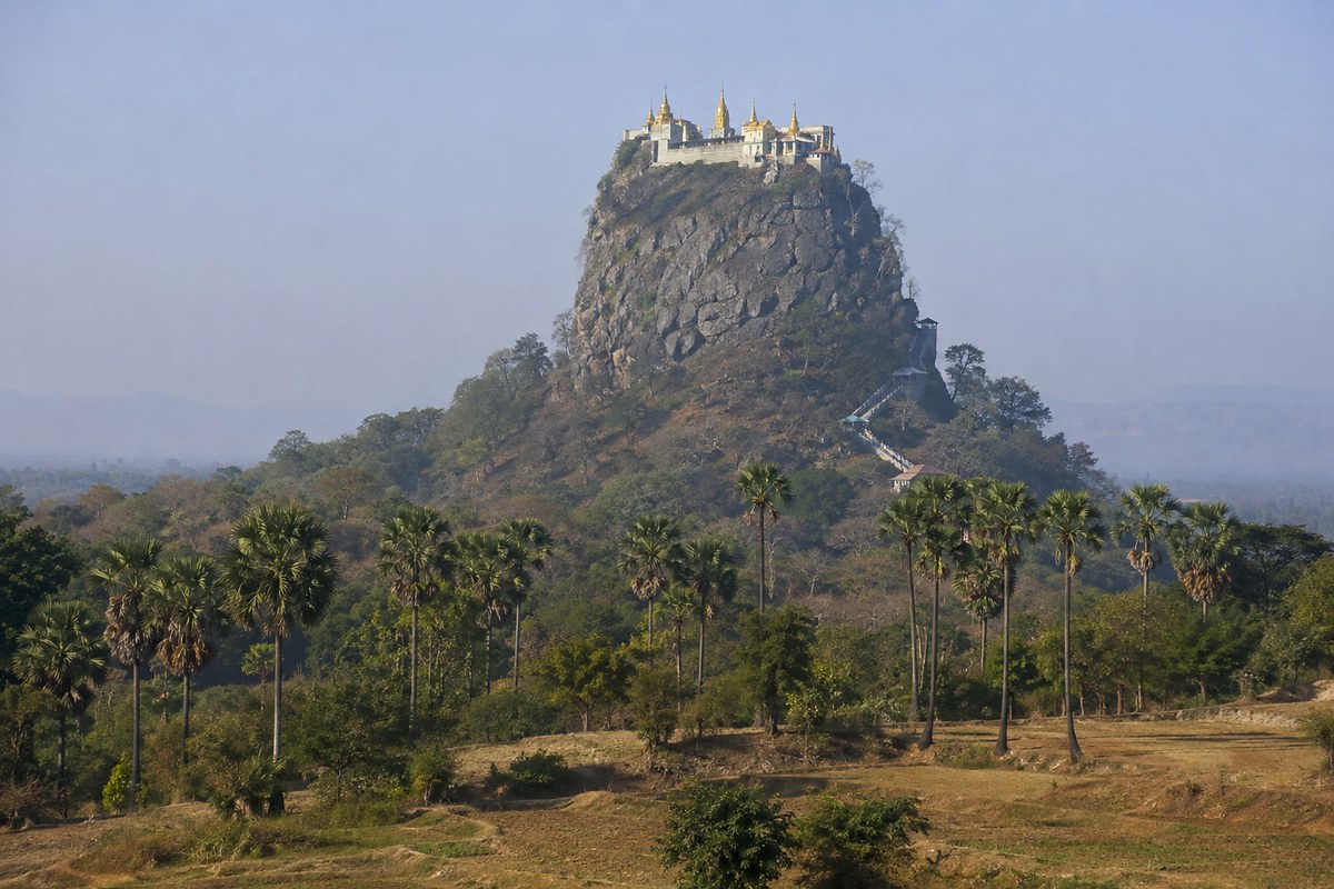 Mt Popa and palm sugar country