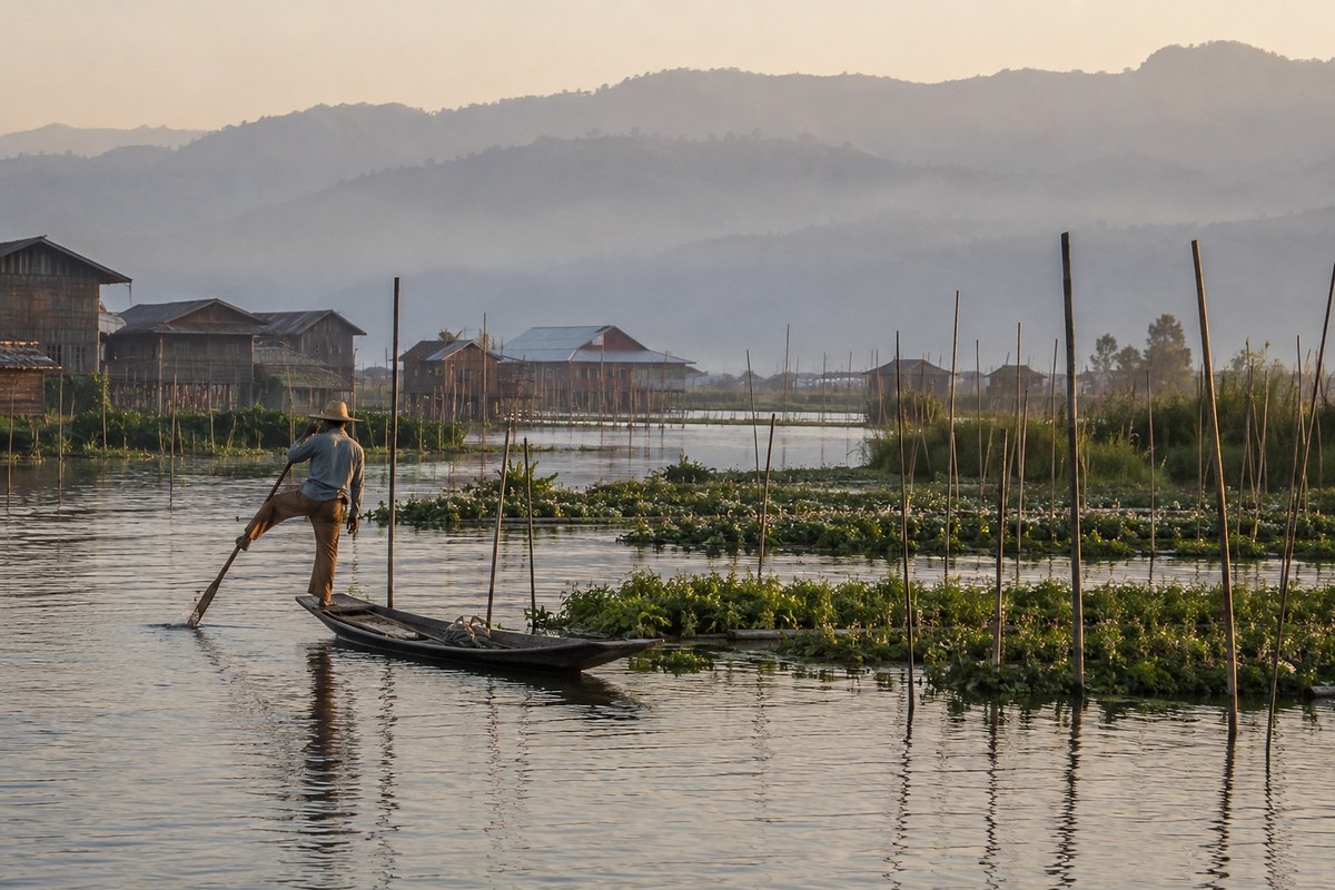 Inle Lake's Floating World