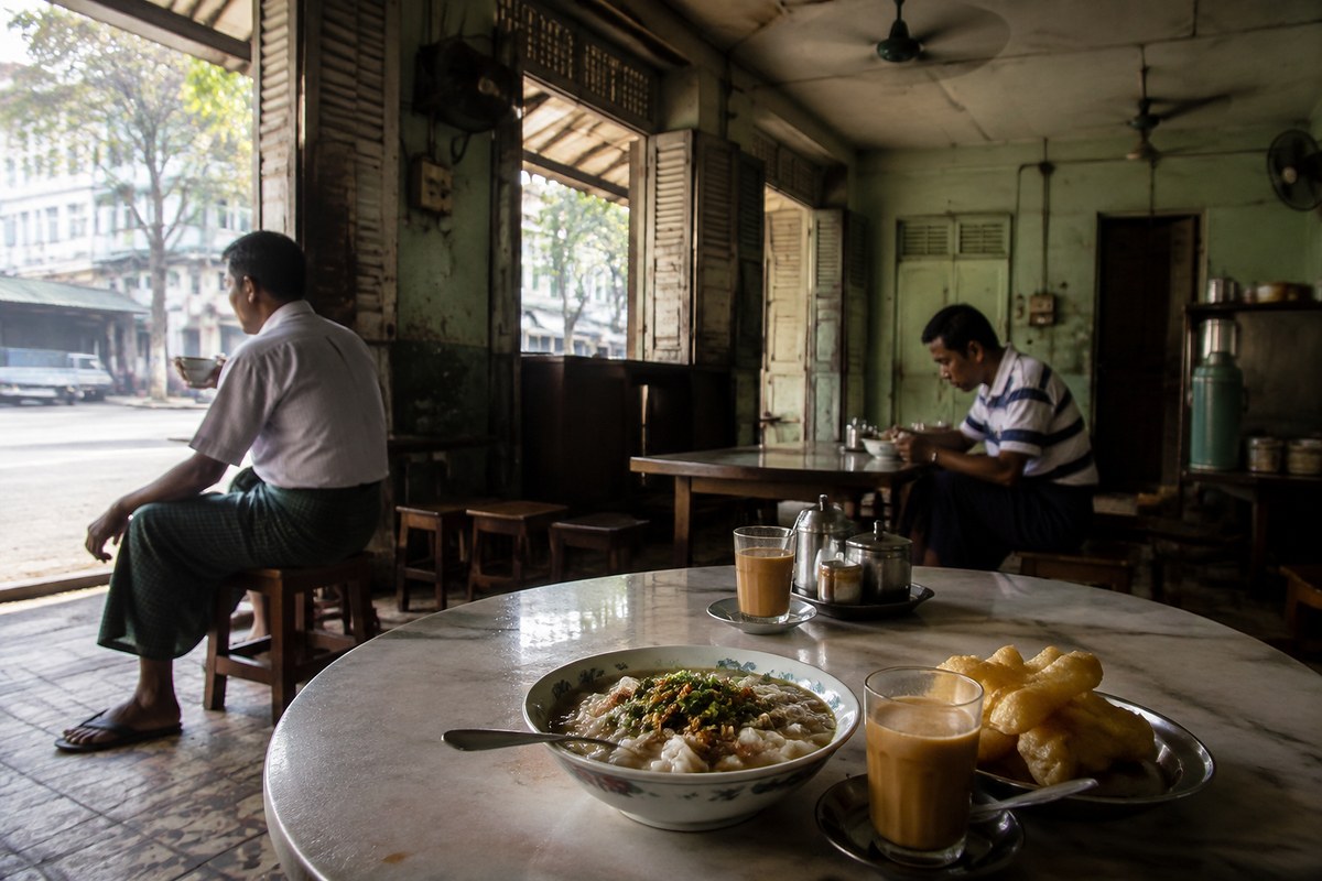 Departure from Yangon