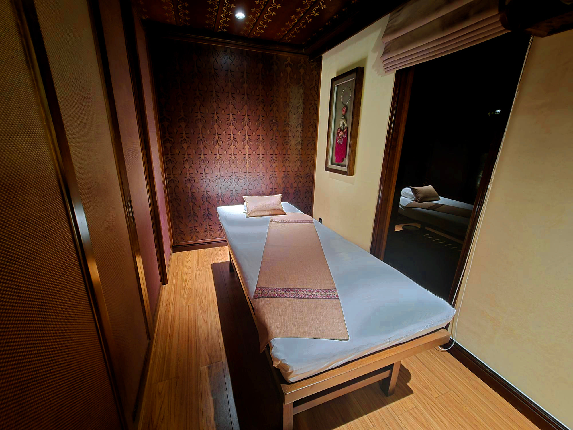 A treatment room in the spa