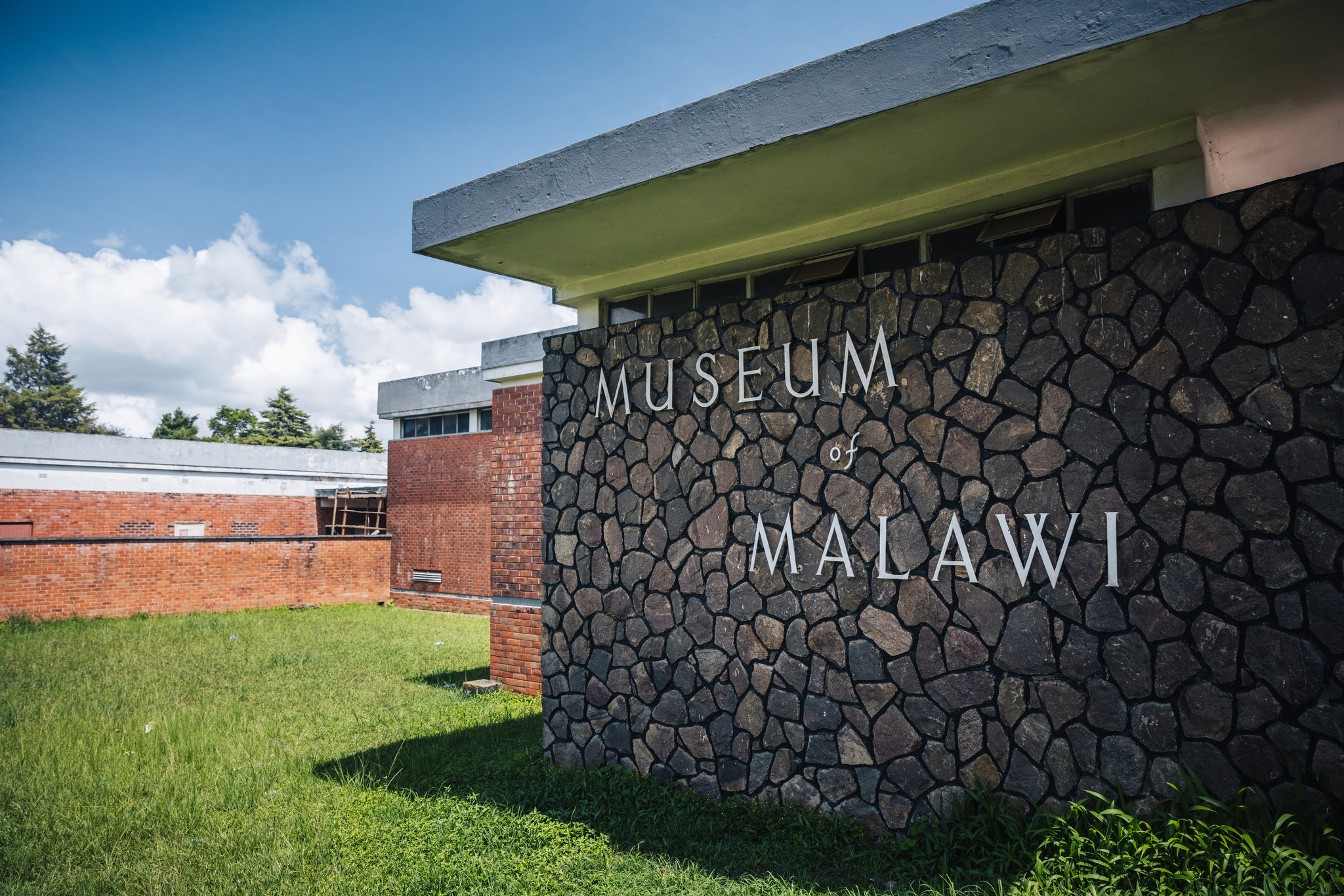 The stone-walled entrance of the Museum of Malawi at Chichiri, Blantyre