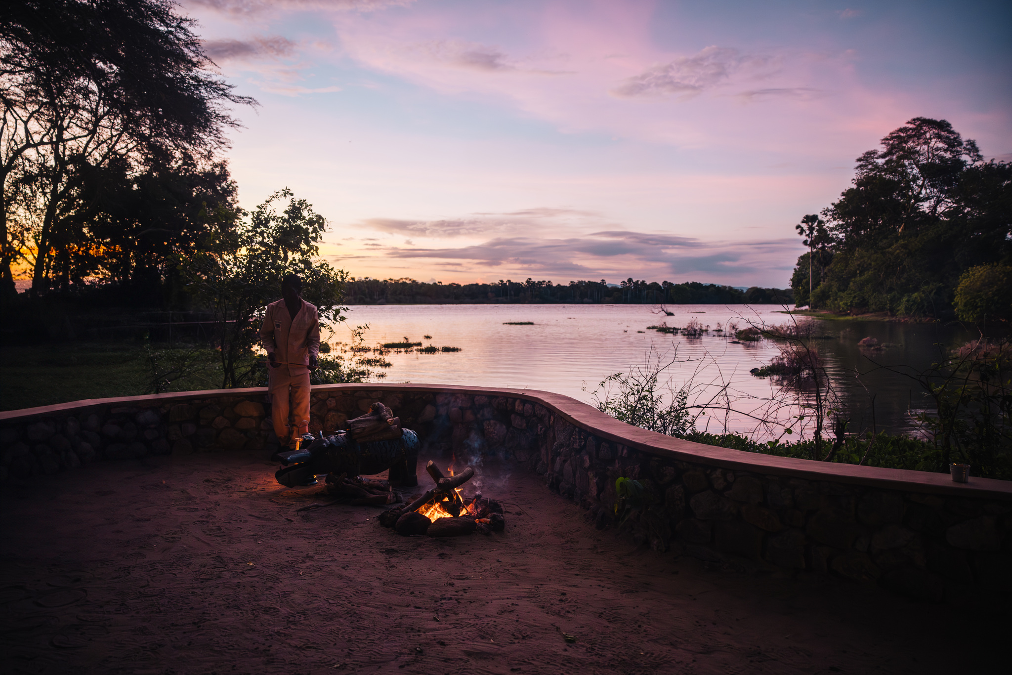 Dusk over the Shire River in Liwonde National Park