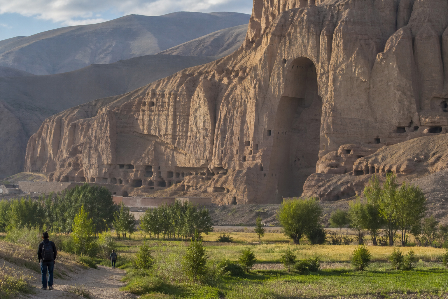 Kabul to Bamiyan · the Buddha niches