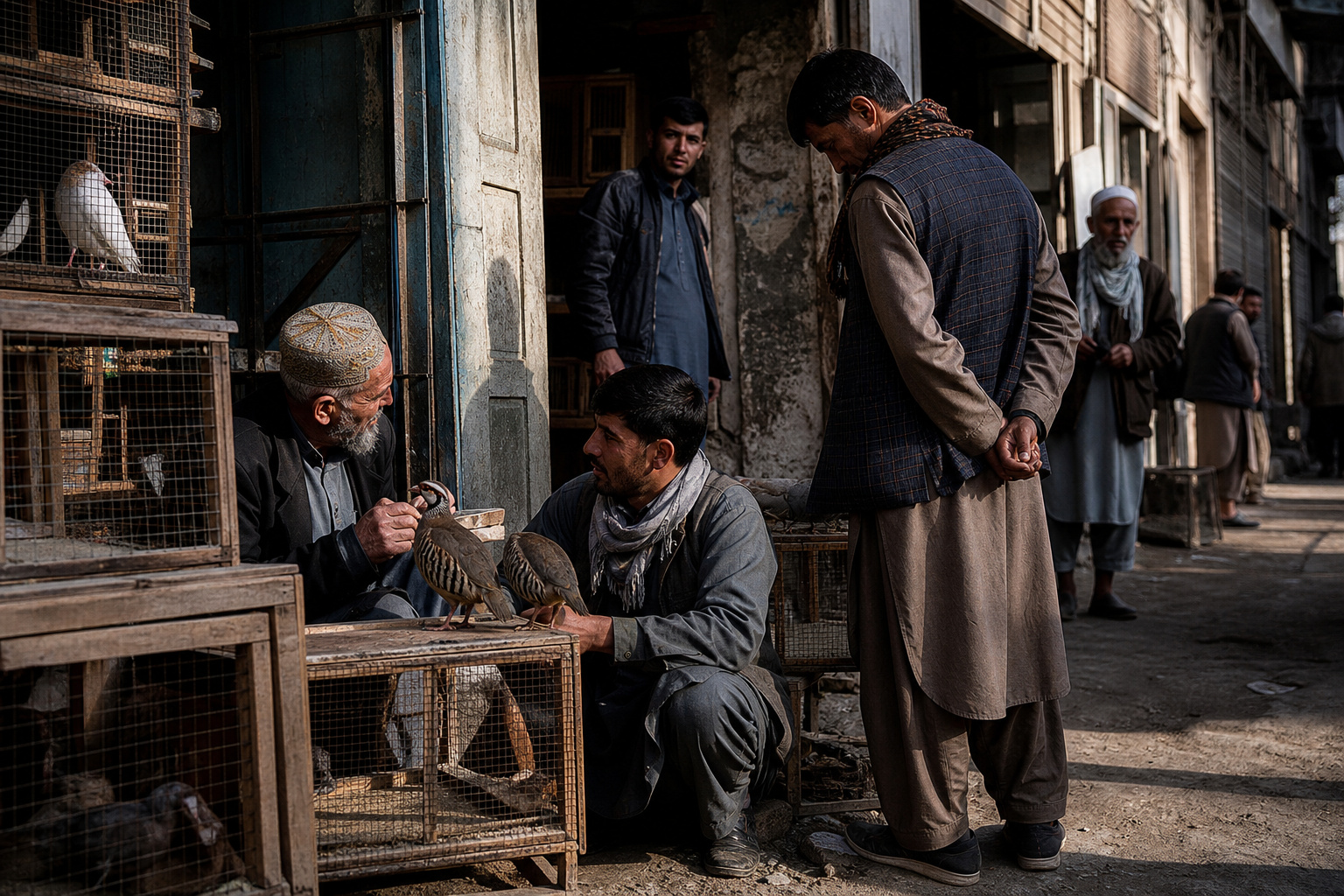 Fly to Kabul · the old city & bird market