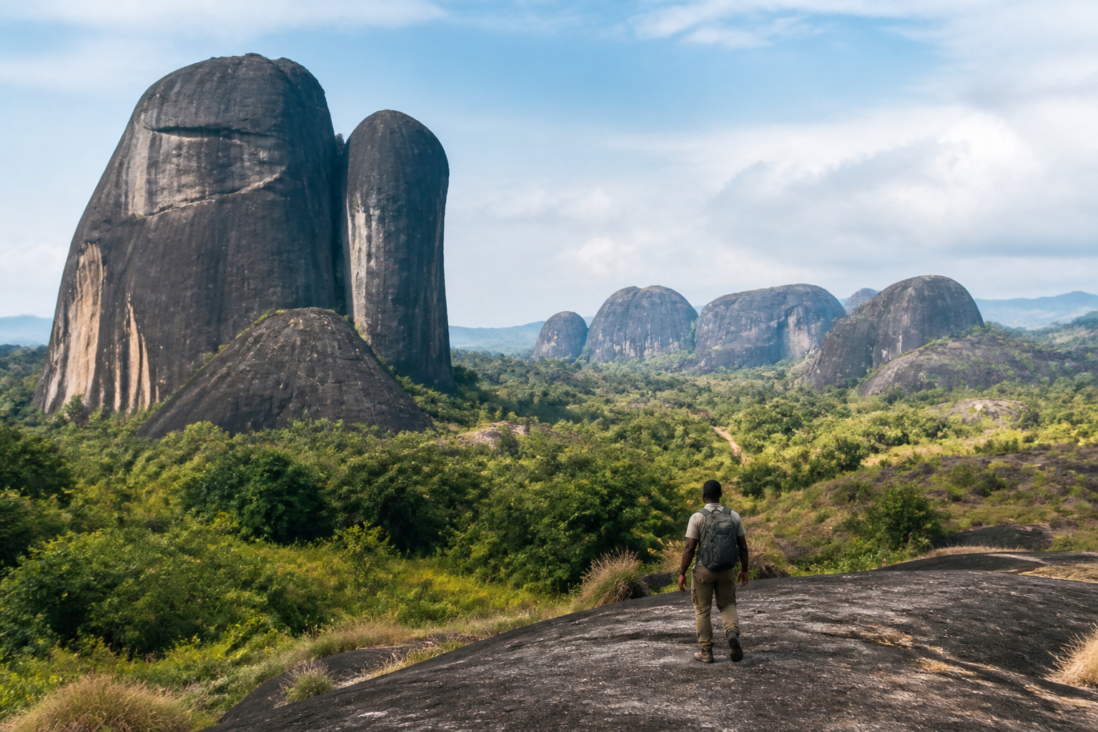 Into the highlands · Pedras Negras de Pungo Andongo